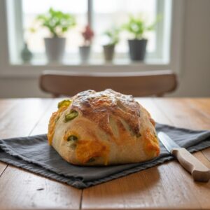 sourdough jalapeño cheddar bread